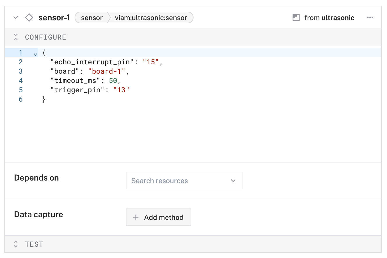 A configured modular resource example.